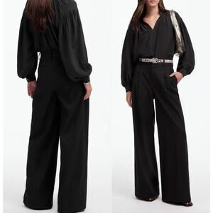Madewell Black Wide Leg Pants